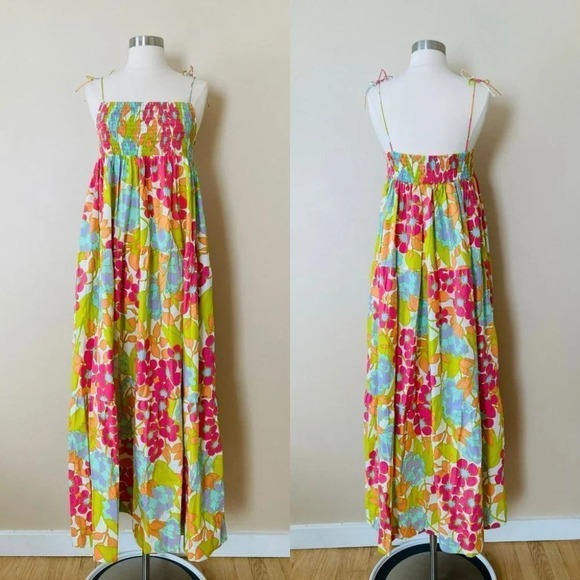 Free People SWF En-Flowered Midi Dress Size Large NWOT $349 - Picture 2 of 13